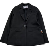 Just Cavalli Giacca Tinta Unita Monopetto per Bambino JGP26184GC NERO JUST CAVALLI 