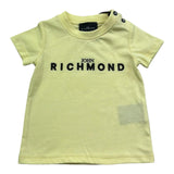John Richmond T-Shirt Girocollo Tinta Unita con Stampa per Neonato RIP26002TS GIALLO JOHN RICHMOND 