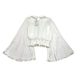 Relish Camicia Tinta Unita Con Manica Larga Bianco Per Bambina