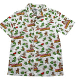 Moschino Camicia Mezza Manica Tinta Unita con Stampe per Bambino MUX01X BIANCO MOSCHINO 