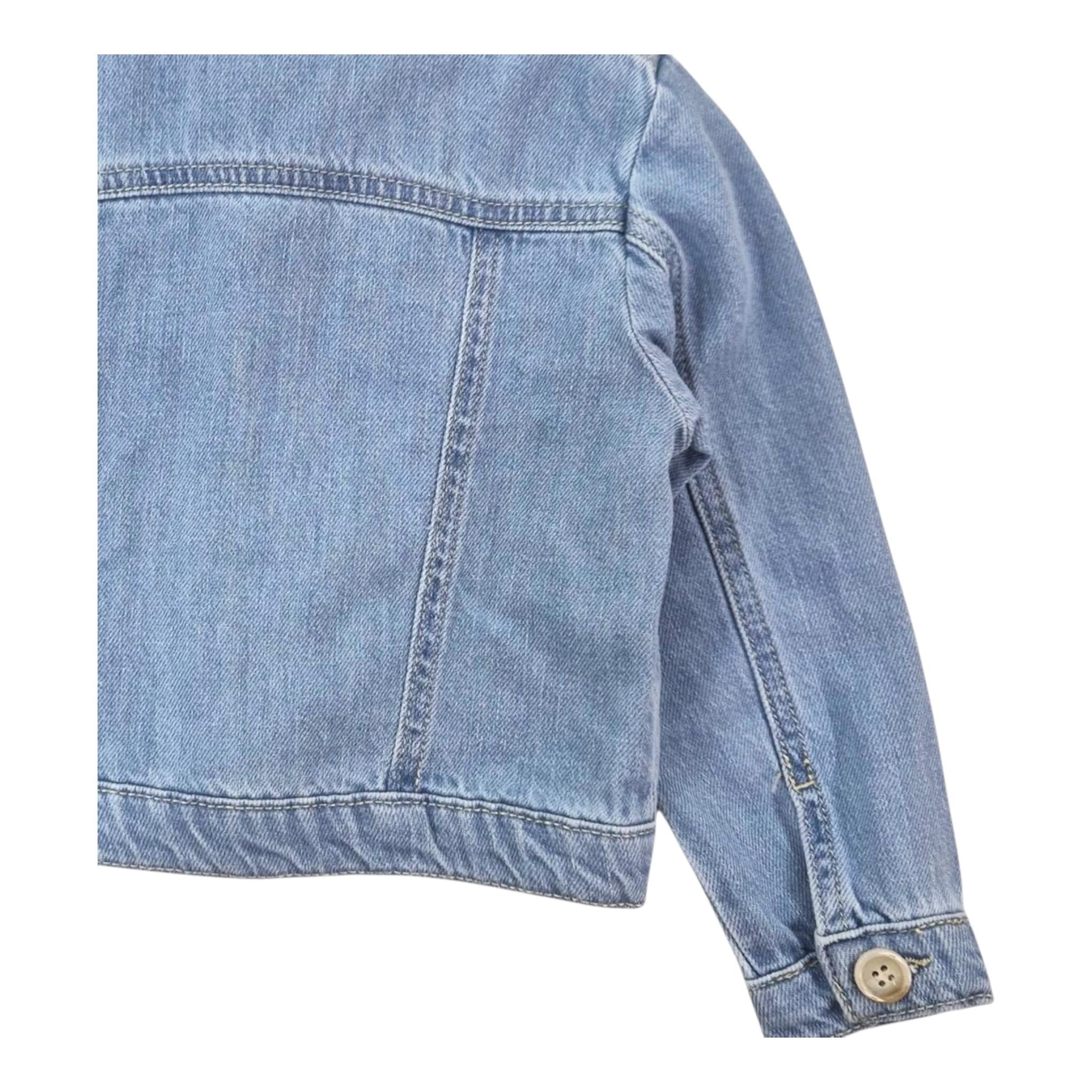 U+È Giubbino In Denim Tinta Unita per Neonata UEM0476 AZZURRO U+è 