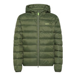 SUNS  giubbino tinta unita con logo e cappuccio Verde per Neonato R44301N VERDE SUNS 