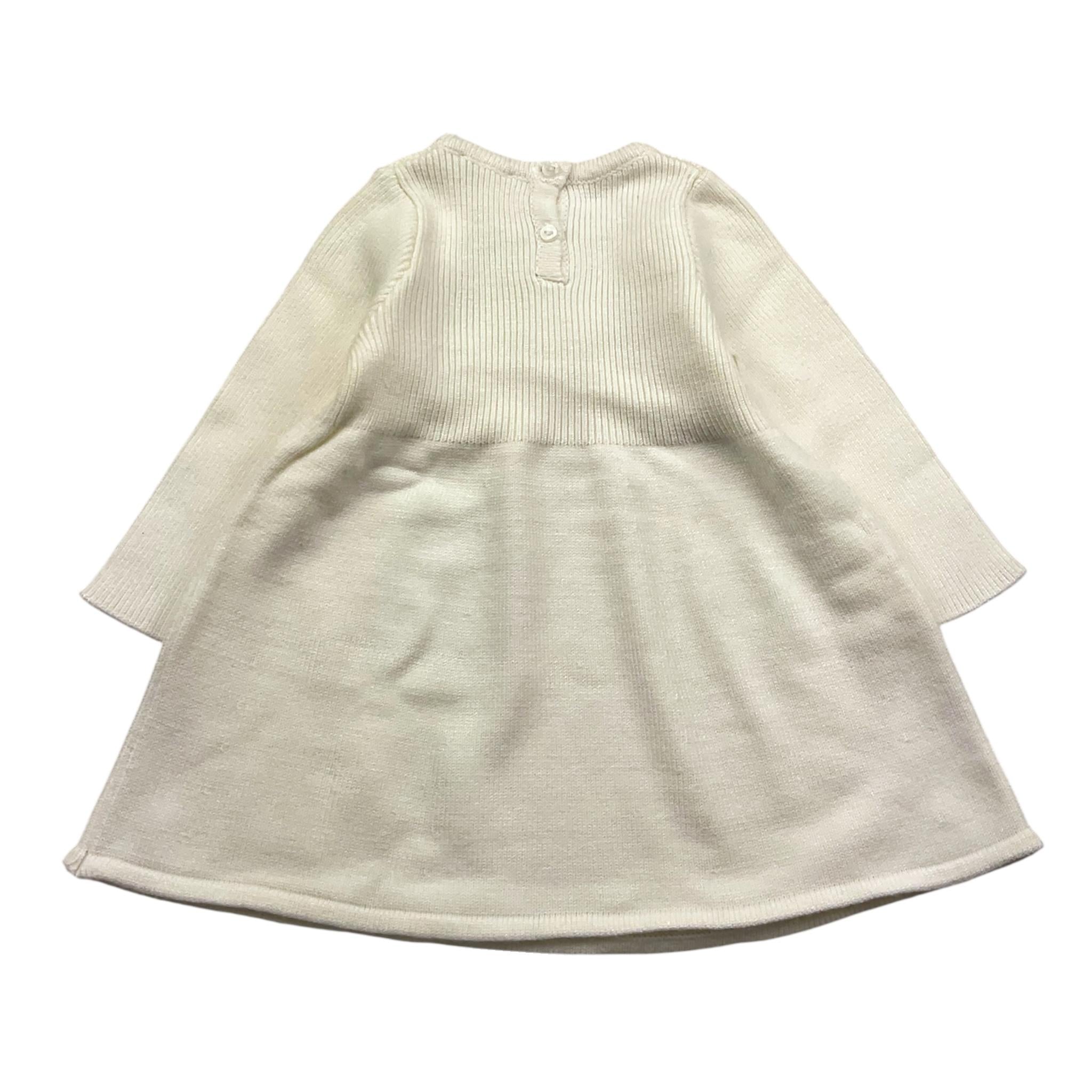 LIU JO abito in maglia manica lunga tinta unita Panna per Neonata HF4021 PANNA LIU JO 