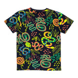 Losan T-Shirt Girocollo Tinta Unita con Stampa  Blu per Bambino