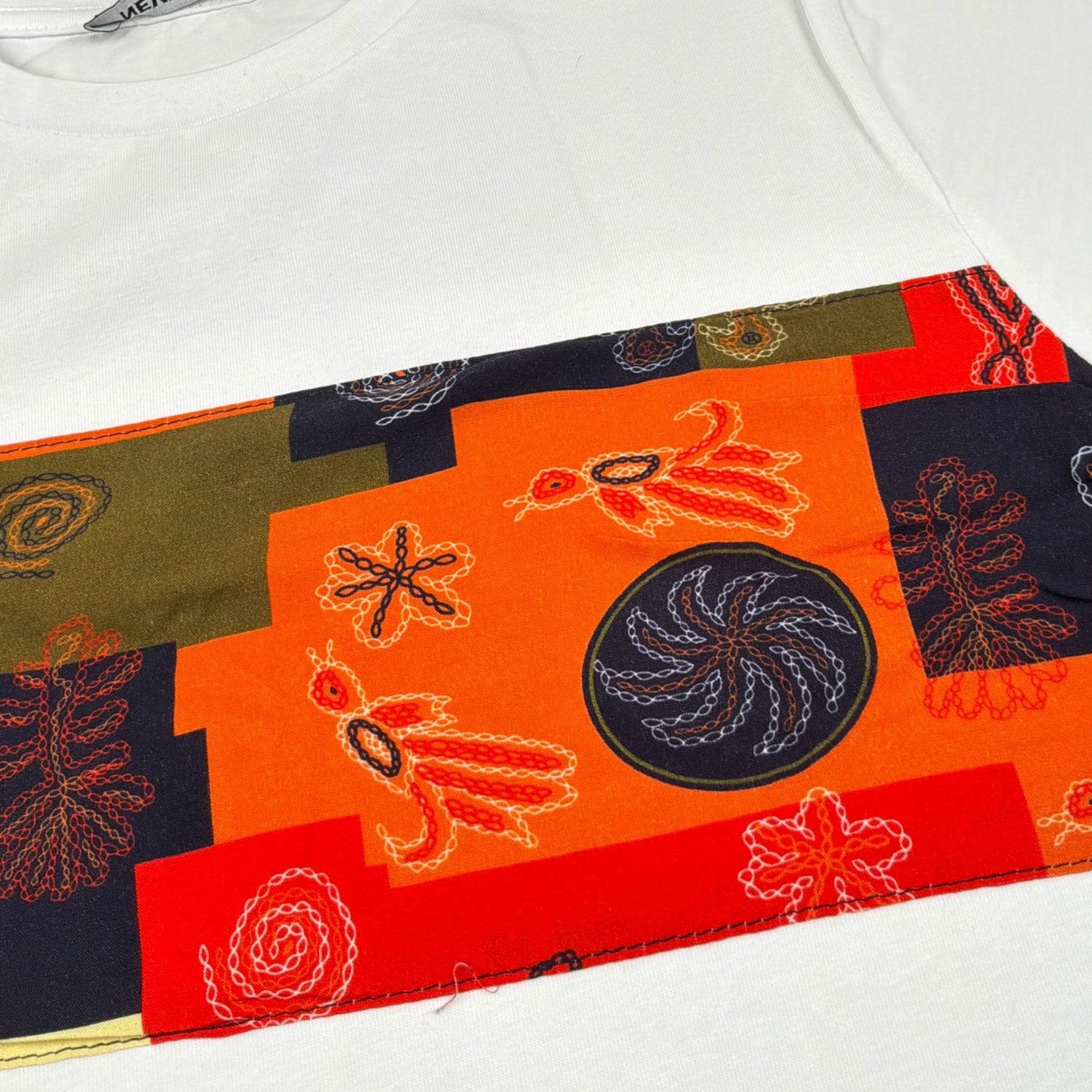 Never Too T-Shirt Girocollo tinta unita con Stampa Bianco per Bambino NT1527B BIANCO NEVER TOO 