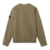 Stone Island Felpa Chiusa Girocollo Tinta Unita per Bambino K1S1661100011 VERDE STONE ISLAND 