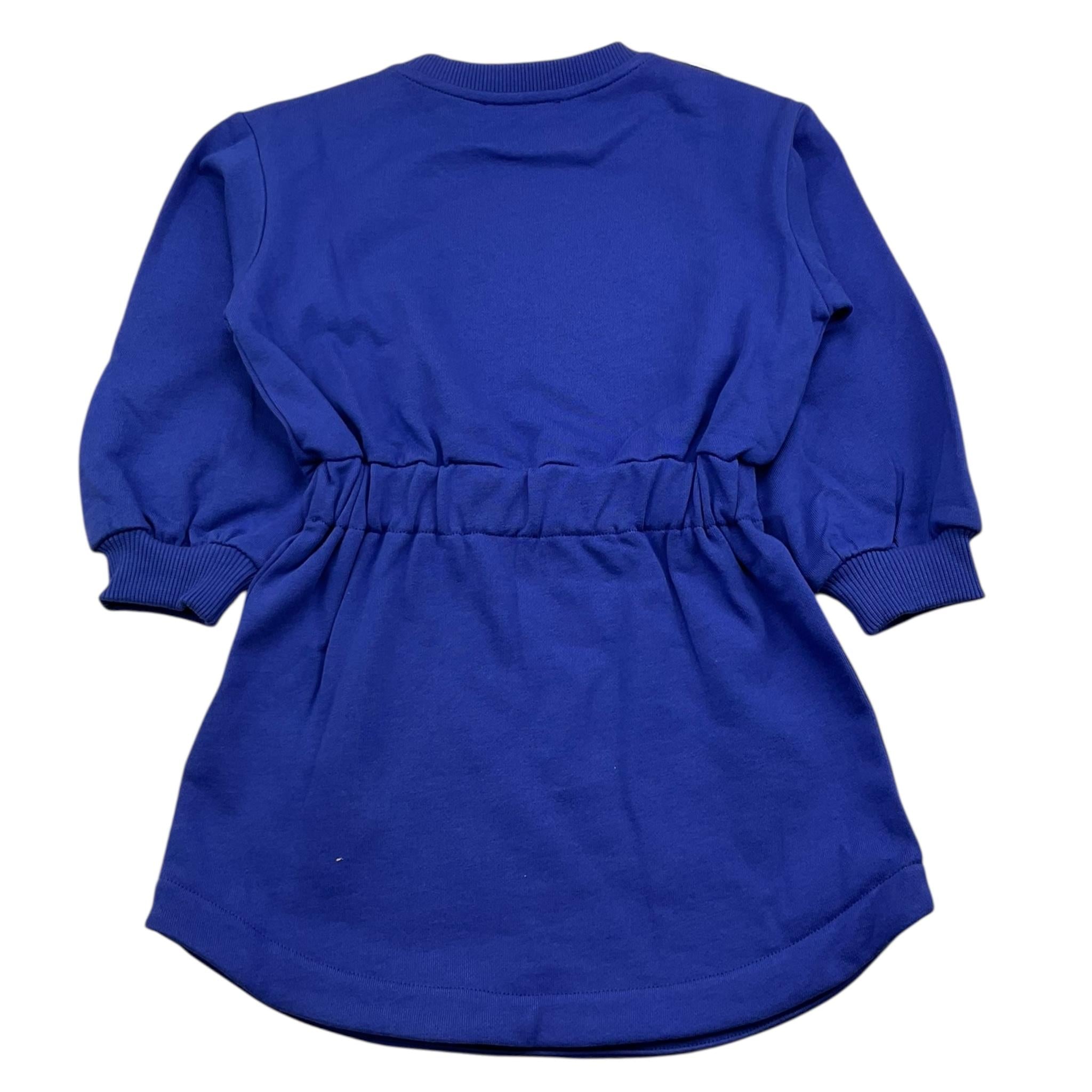 BALMAIN abito in felpa tinta unita con stampa Viola per Bambina BV1A60X VIOLA BALMAIN 