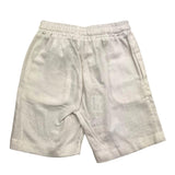 Manuel Ritz Einfarbige Bermuda-Shorts mit elastischer Taille in Weiß für Neugeborene