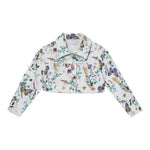 Liu Jo Giubbino Tinta Unita Stampa Fantasia Floreale per Bambina KA5059XX BIANCO LIU JO 