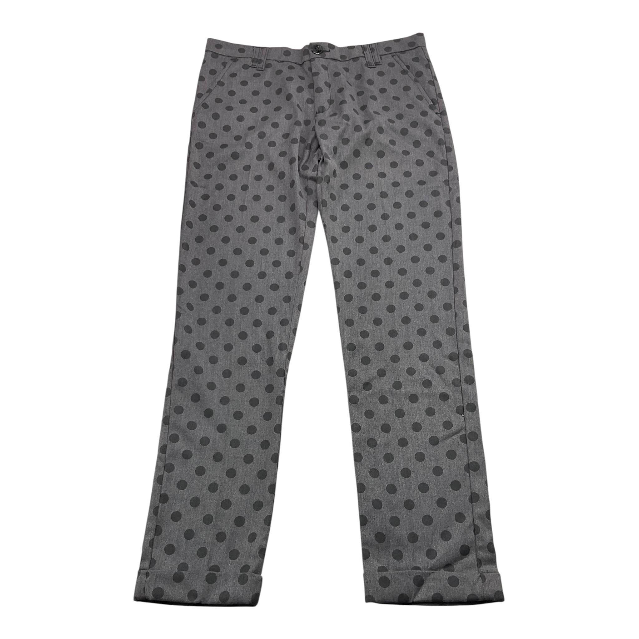 NEILL KATTER pantalone tinta unita con girovita regolabile e fantasia a pois Grigio per Bambino PAN0667 GRIGIO NEILL KATTER 