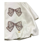 LE BEBE' abito manica lunga tinta unita con stampa fiocchi Panna per Neonata LBG6046 PANNA LE BEBE' 