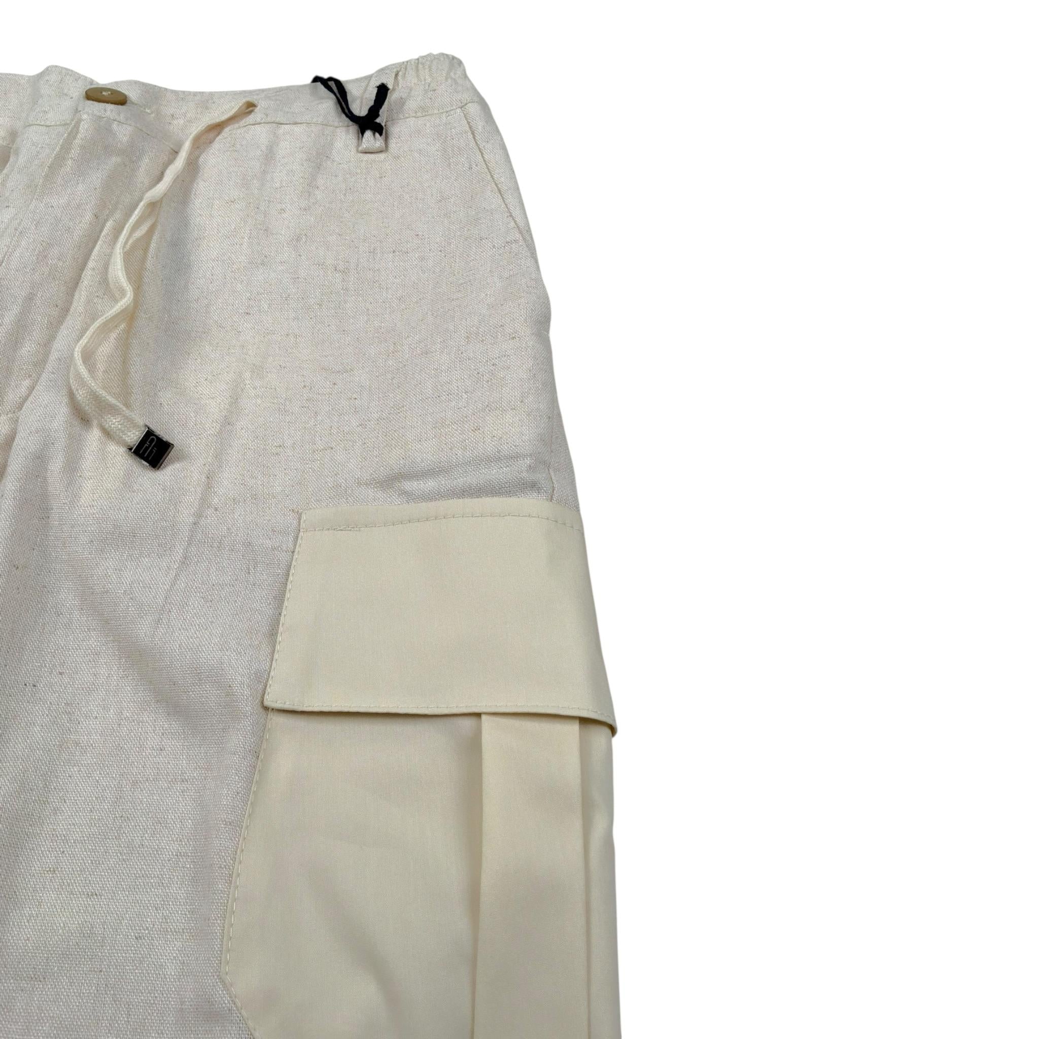 Emanuel Pris Bermuda In Denim Tinta Unita con Elastico In Vita per Bambino EBM5121R BEIGE EMANUEL PRIS 