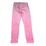 Juicy Couture Leggins Tinta Unita In Velluto per Bambina JBX66177 ROSA JUICY COUTURE 