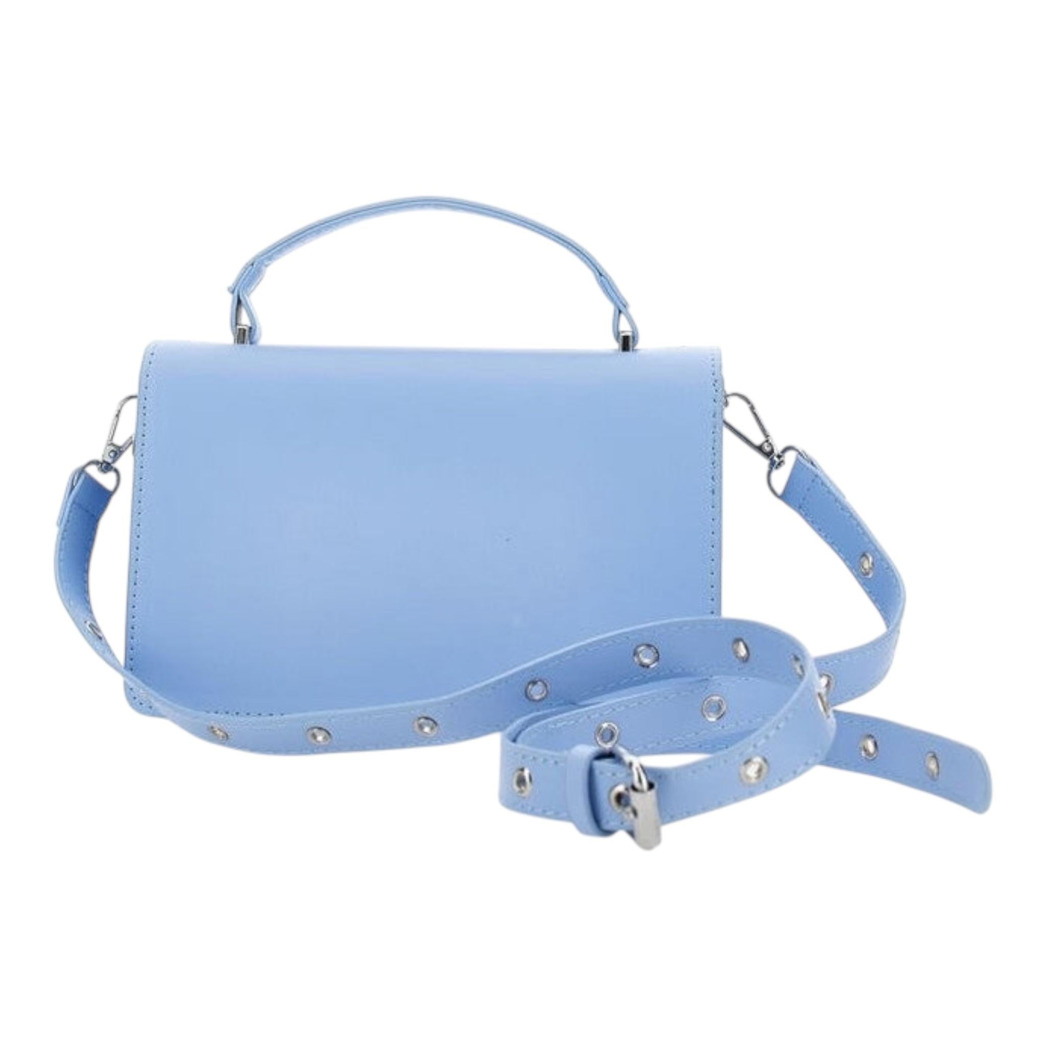 Monnalisa Borsa Tinta Unita con Tracolla per Bambina 49E005 AZZURRO MONNALISA 