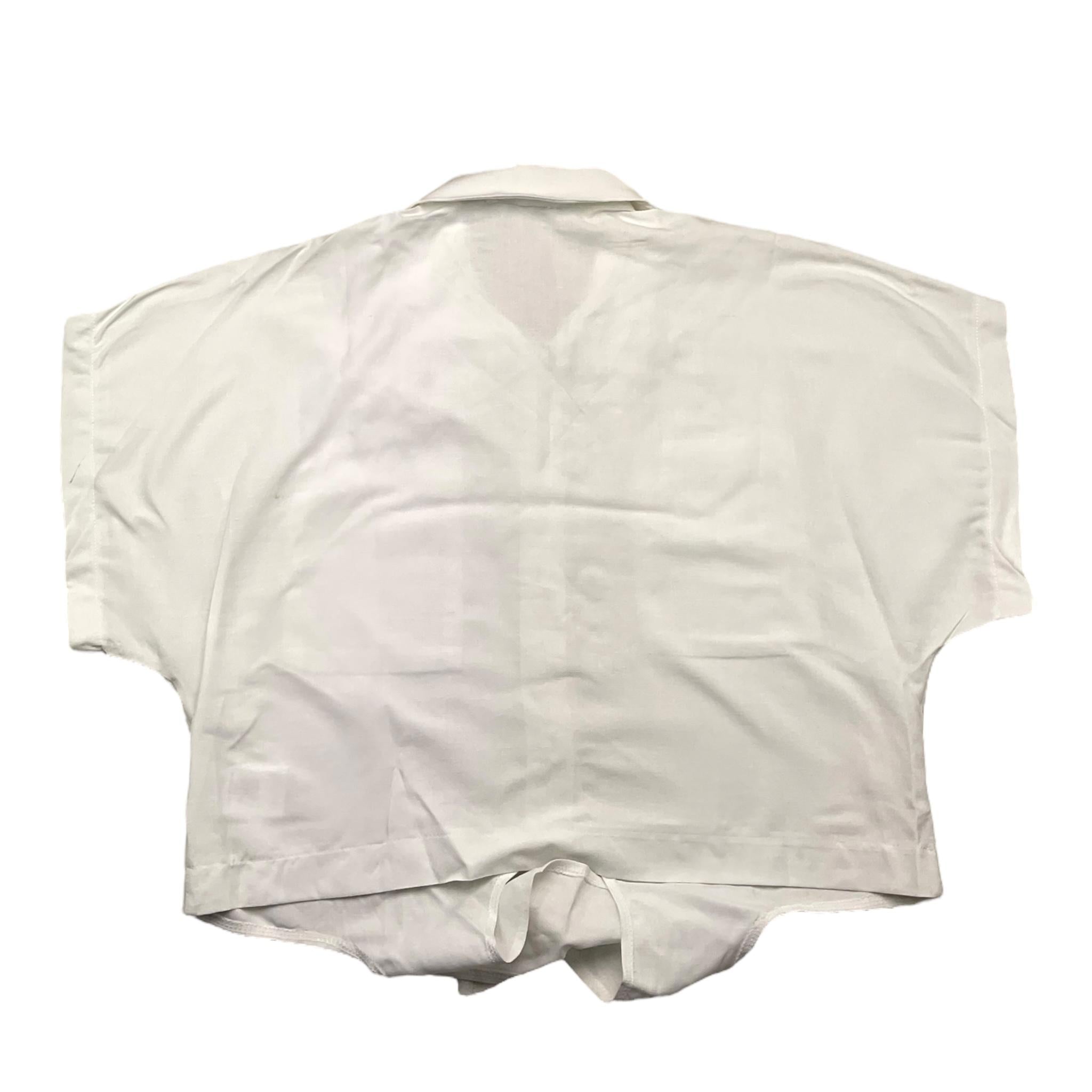 Janice Camicia Mezza Manica Tinta Unita Bianco Per Bambina JN533R BIANCO JANICE 