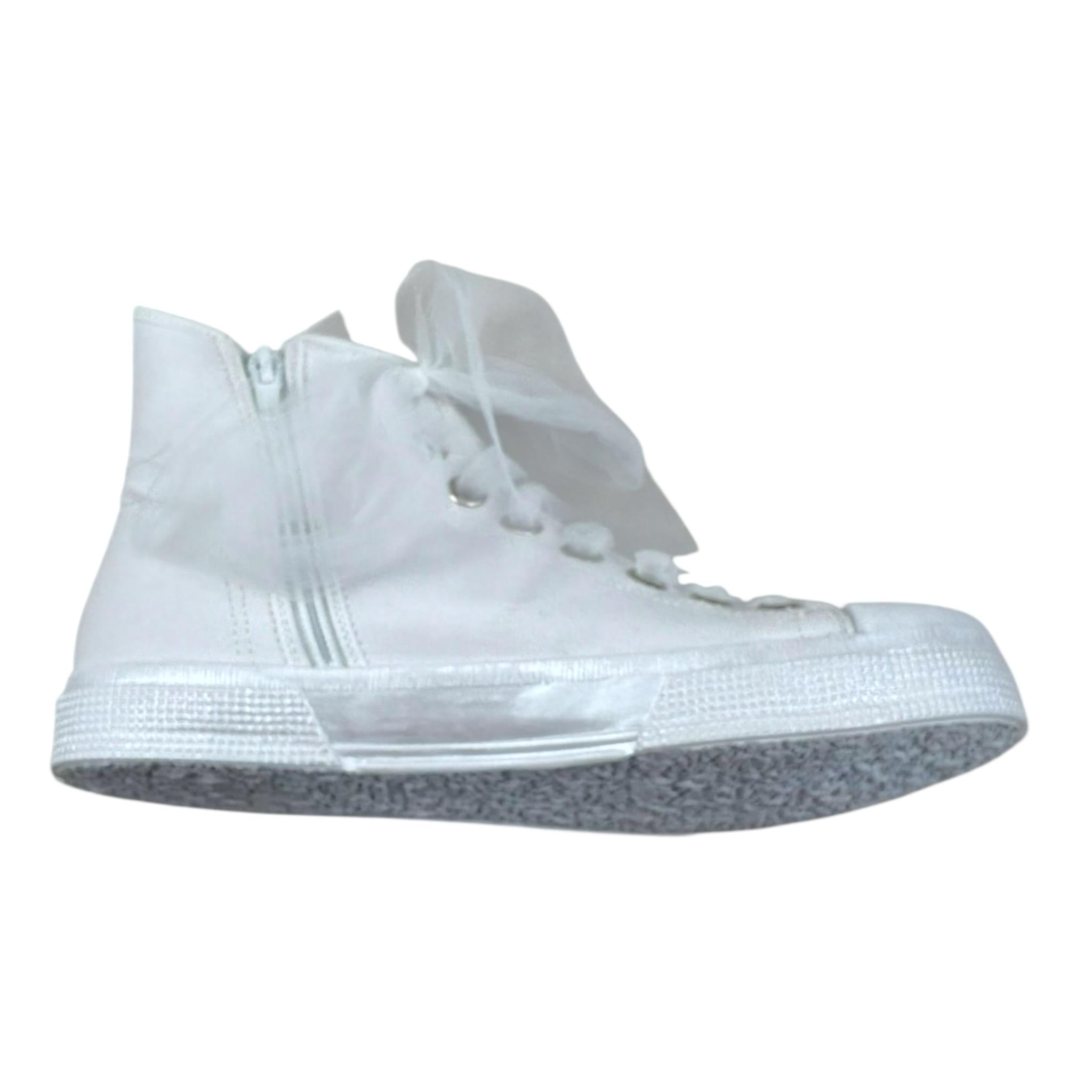 Magil Sneakers Tinta Unita con Lacci per Bambina NICOLE2 PANNA MAGIL 