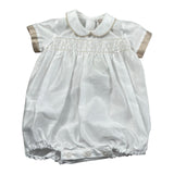 Le Bebe Pagliaccetto Mezza Manica Tinta Unita per Neonato LBB5327 BIANCO LE BEBE 