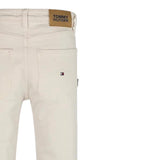 Tommy Hilfiger Pantalone Tinta Unita con 5 Tasche per Bambino KB0KB09330 BEIGE TOMMY HILFIGER 