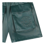 KARL LAGERFELD short tinta unita in ecopelle Verde per Neonata Z30197N VERDE KARL LAGERFELD 