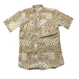 Numbers Camicia Mezza Manica Stampa Fantasia Panna Per Bambino
