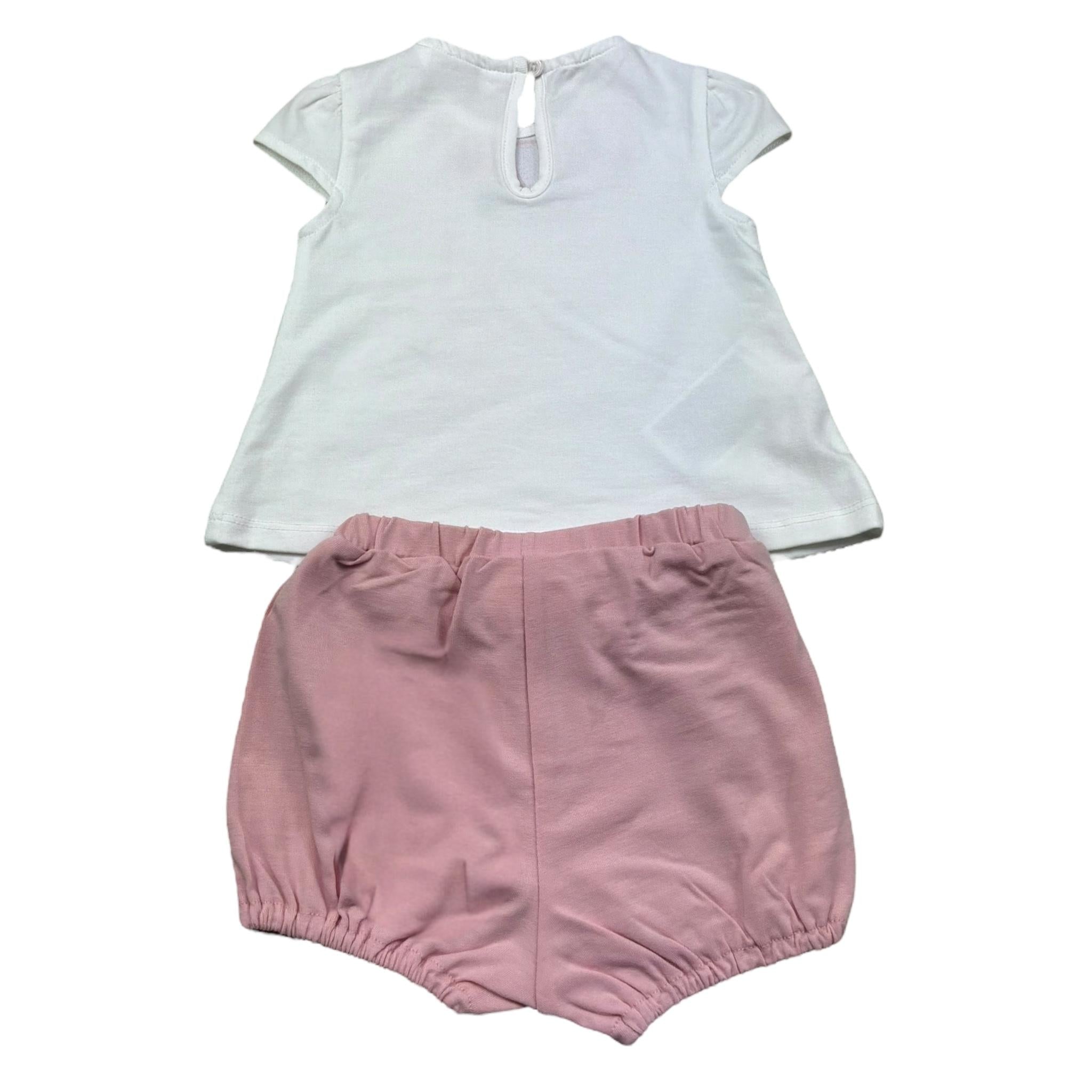 Mayoral Completo 2 Pezzi T-Shirt-Culotte per Neonata 1663XX BIANCO MAYORAL 