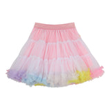 Billieblush Gonna Tinta Unita con Applicazioni Multicolor E Tulle per Bambina U21039 ROSA BillIEBLUSH 