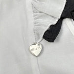 Alice Pi Camicia Tinta Unita con Profli In Contrasto per Bambina 2517 BIANCO ALICE PI 