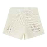 Saint Barth Short Tinta Unita Trafrato per Bambino YVT0002 PANNA SAINT BARTH 