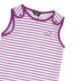 K-Way Pagliaccetto Giromanica Fantasia A Righe per Neonata K2137VW BIANCO/VIOLA K-WAY 