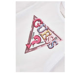 GUESS shirt girocollo tinta unita con stampa Bianco per Neonata K4YI11K6YW4X BIANCO GUESS 