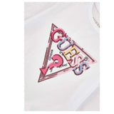 GUESS shirt girocollo tinta unita con stampa Bianco per Neonata K4YI11K6YW4X BIANCO GUESS 
