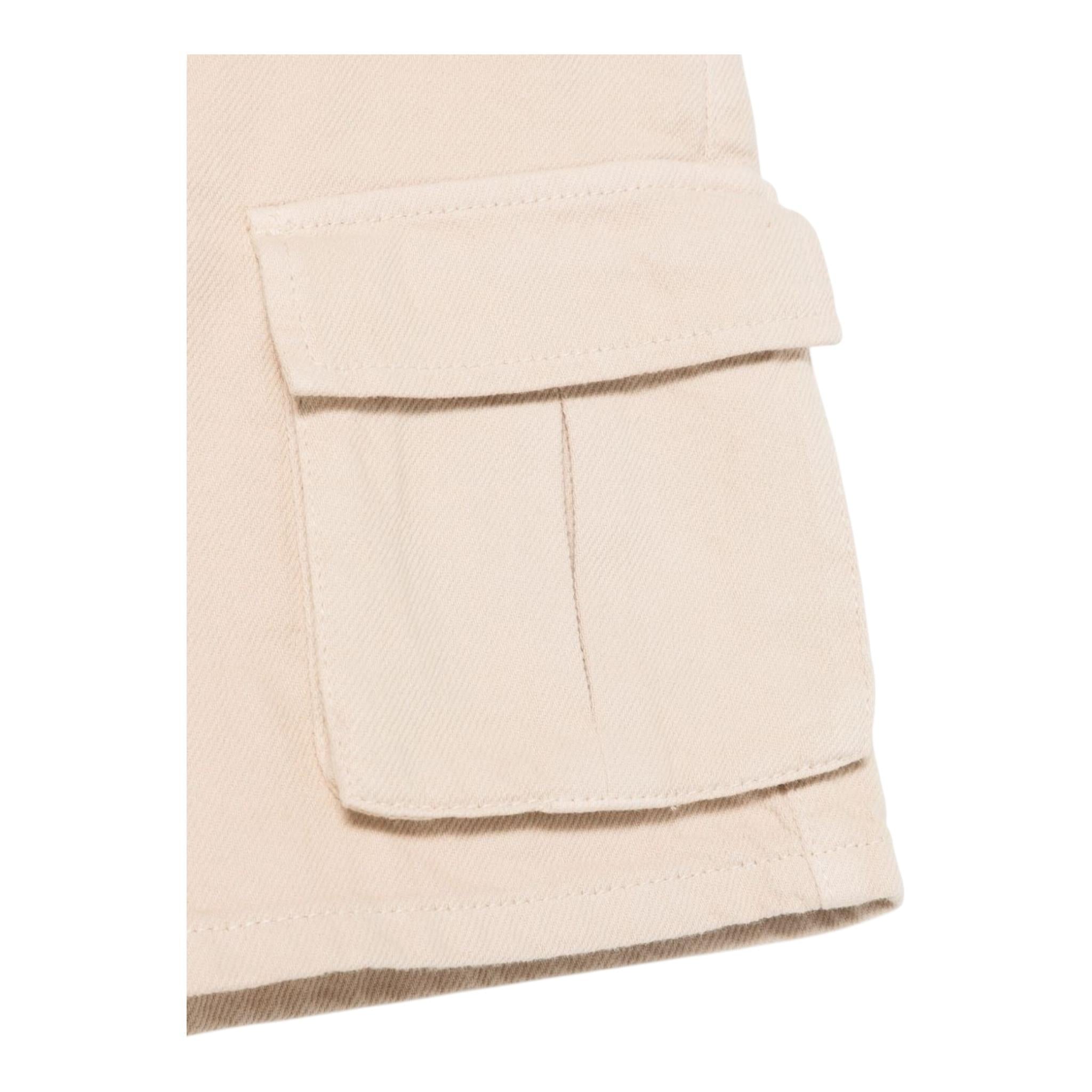 Dou Dou Short Tinta Unita con Girovita Regolabile per Bambina DW6Q89 BEIGE DOU DOU 