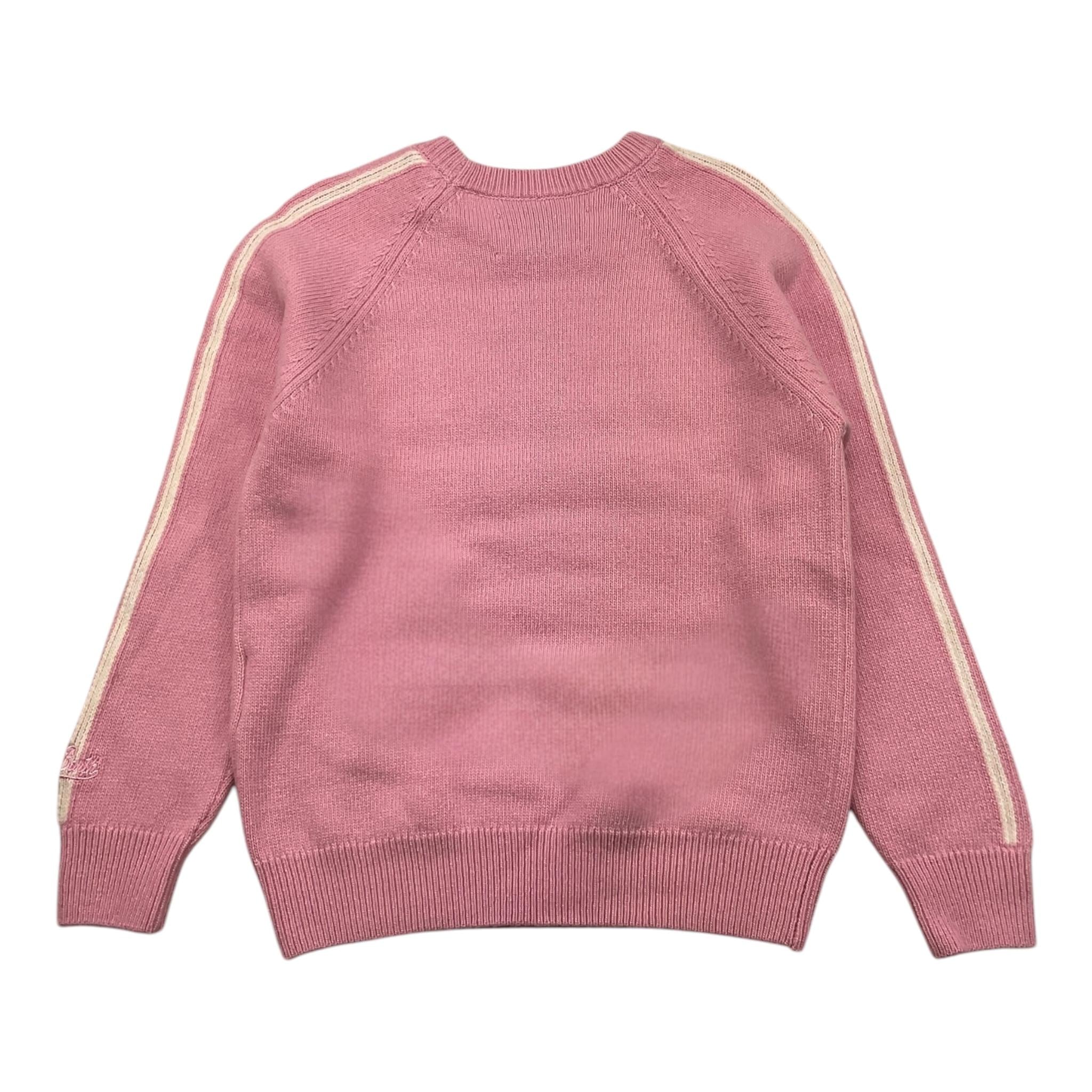 SAINT BARTH maglia tinta unita girocollo con stampa Rosa per Bambina APRES ROSA SAINT BARTH 