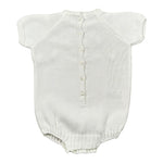 Juliana Pagliaccetto Mezza Manica tinta unita Cn Ricami Bianco per Neonato 25162X BIANCO JULIANA 