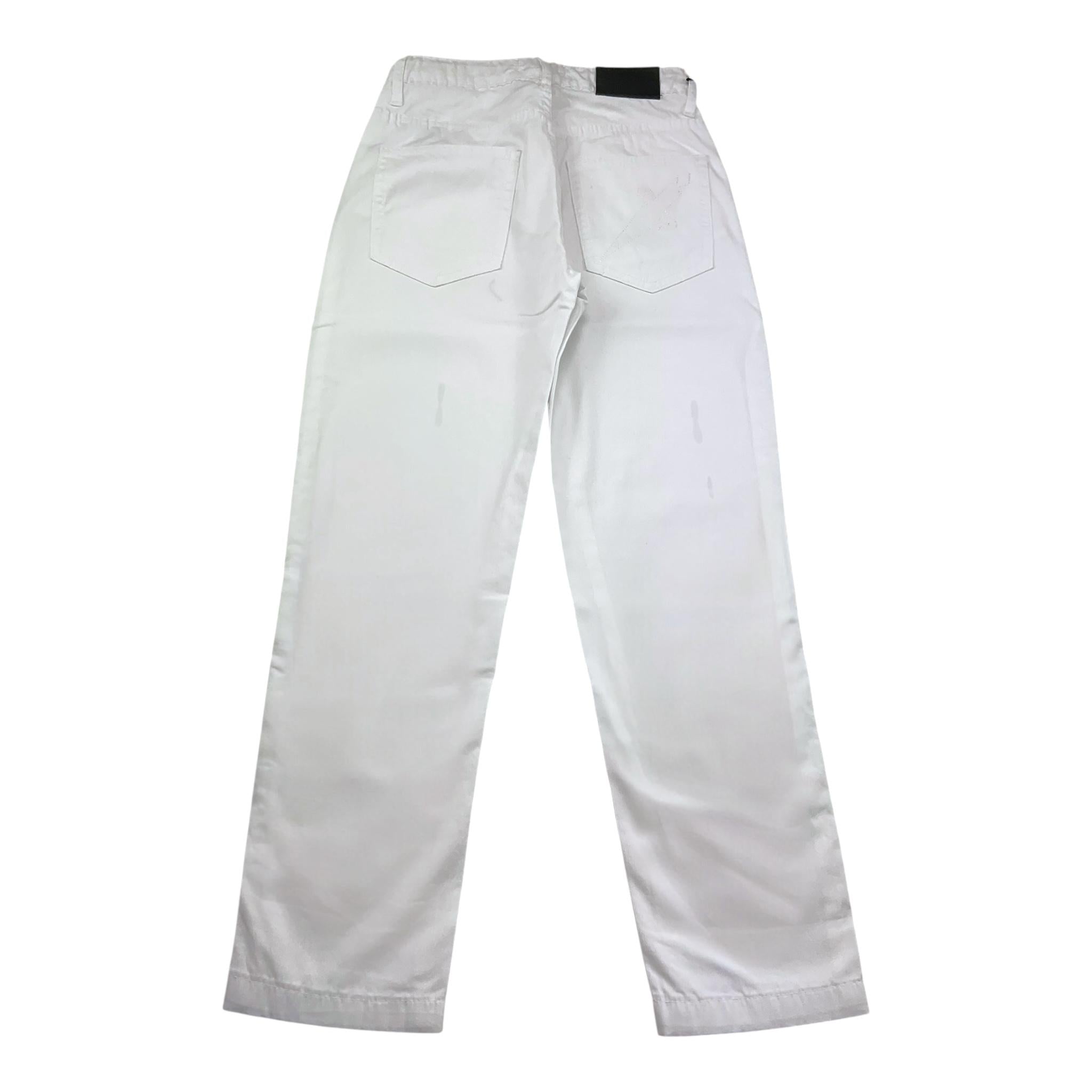 Cesare Paciotti Pantalone Tinta Unita con Girovita Regolabile per Bambino PTP4162J BIANCO CESARE PACIOTTI 