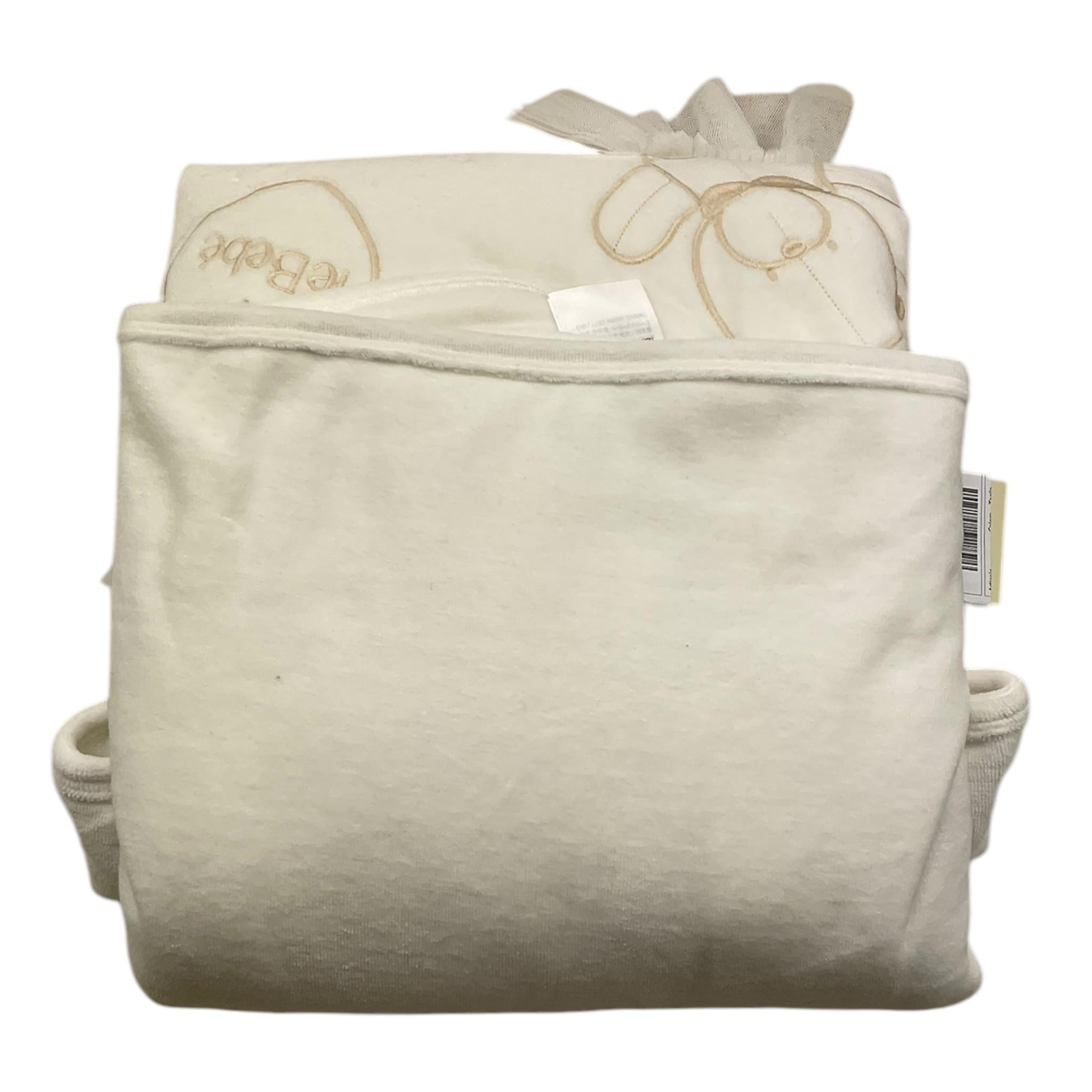 LE BEBE' coperta tinta unita con applicazioni Panna per Neonata LBG5940 PANNA LE BEBE' 