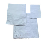 Le Bebe' Lenzuola Set 3 Pezzi Tinta Unita con Stampa per Neonata LBG6215 BIANCO LE BEBE' 