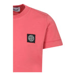 Stone Island T-Shirt Girocollo Tinta Unita con Logo per Bambino K1S162100002 SALMONE STONE ISLAND 