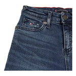 TOMMY HILFIGER jeans tinta unita con girovita regolabile Blu per Bambino KB0KB08269 BLU TOMMY HILFIGER 