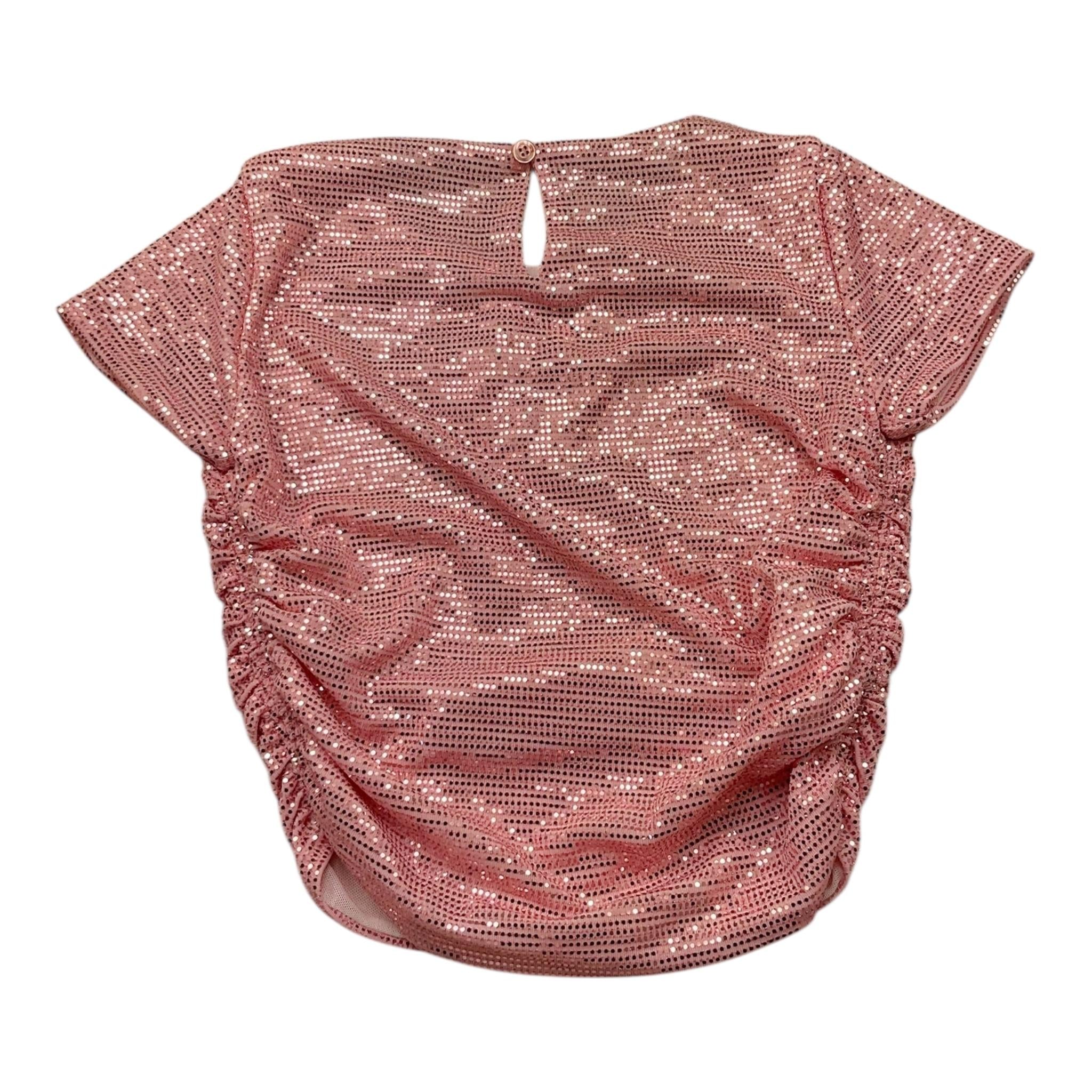 Lu Lu By Miss Grant T-Shirt Tinta Unita con Paillettes per Bambina LL3455 ROSA LU LU BY MISS GRANT 
