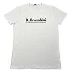 Daniele Alessandrini T-Shirt Girocollo Tinta Unita con Stampa per Bambino 1236M00228 BIANCO DANIELE ALESSANDRINI 