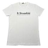 Daniele Alessandrini T-Shirt Girocollo Tinta Unita con Stampa per Bambino 1236M00228 BIANCO DANIELE ALESSANDRINI 