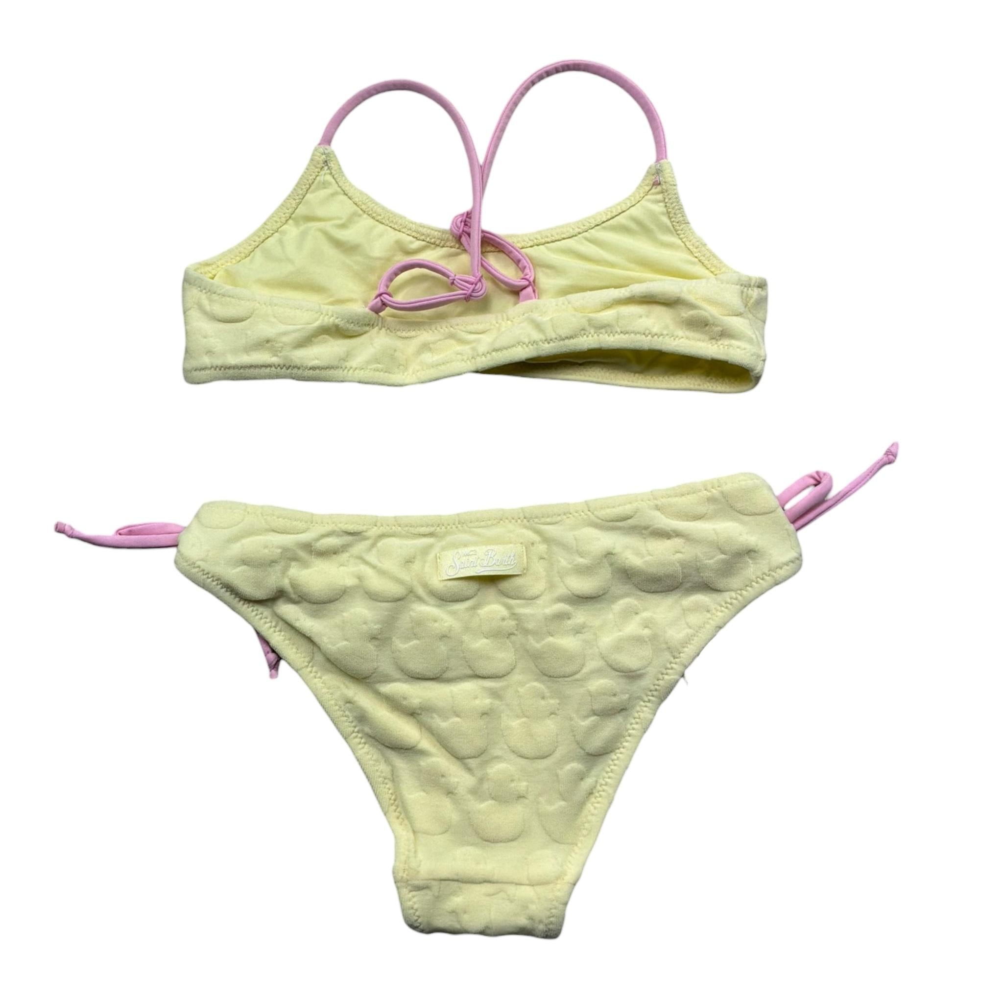 Saint Barth Costume 2 Pezzi Fascia-Mutandina per Bambina EMBOSSED GIALLO SAINT BARTH 