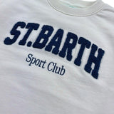 Saint Barth Felpa Girocollo Tinta Unita con Stampa per Bambino 00798L BEIGE SAINT BARTH 