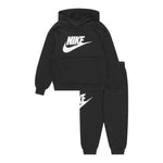NIKE completo tinta unita 2pz felpa-pantalone Nero per Bambino 86L135X NERO NIKE 