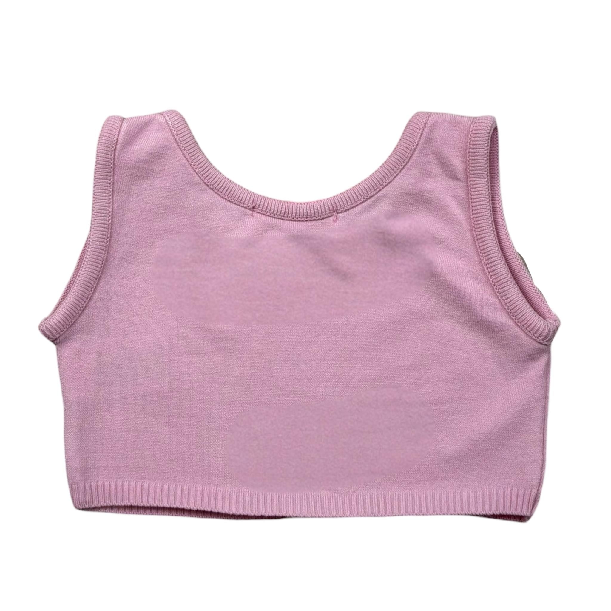 Vicolo Top Giromanica Tinta Unita per Neonata 3146WY00312X ROSA VICOLO 