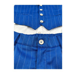 Never Too Completo 4 Pezzi Camicia-Gilet-Papillon-Bermuda Blu per Bambino GM2244B BLU NEVER TOO 