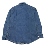NUPKEET camicia manica lunga tinta unita Blu per Bambino 21NK069 BLU NUPKEET 
