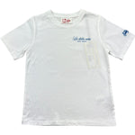 Saint Barth T-Shirt Girocollo Tinta Unita con Stampa per Bambino PORTLANDJR BIANCO SAINT BARTH 
