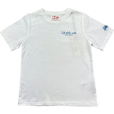 Saint Barth T-Shirt Girocollo Tinta Unita con Stampa per Bambino PORTLANDJR BIANCO SAINT BARTH 